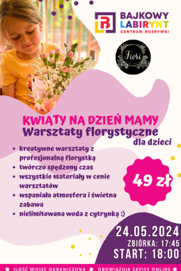 Lublin Wydarzenie Inne wydarzenie Warsztaty Florystyczne - "Kwiaty na Dzień Mamy" - Lublin